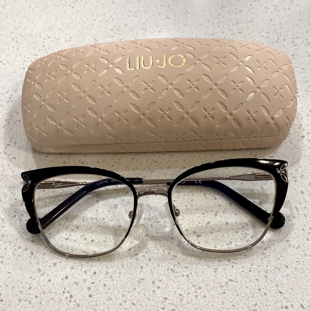Liu Jo LJ2116 eyewear frame with case and cleaning cloth, EUC